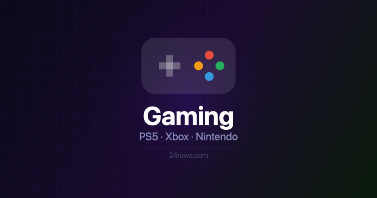 Gaming news - PS5, Xbox, Nintendo — 24rows.com