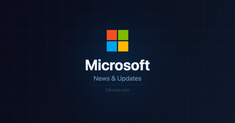 Microsoft news and updates — 24rows.com